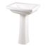Burr Ridge 24" Pedestal Bathroom Sink Top Single Hole, Pedestal Not Included (White), G0012512