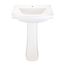 Burr Ridge 24" Pedestal Bathroom Sink Top Single Hole, Pedestal Not Included (White), G0012512