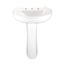 Maxwell Pedestal Bathroom Sink Top 25.2"x20.5" 8"CC, Pedestal Not Included (White), G0012518