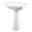 Burr Ridge 24" Pedestal Bathroom Sink Top 8" CC, Pedestal Not Included (White), G0012519