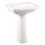 Burr Ridge 24" Pedestal Bathroom Sink Top 8" CC, Pedestal Not Included (White), G0012519