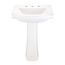 Burr Ridge 24" Pedestal Bathroom Sink Top 8" CC, Pedestal Not Included (White), G0012519