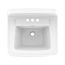 Monticello II 4" Centers Wall Hung Bathroom Sink (White), G0012654