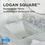 Logan Square Rectangular Petite Undercounter Bathroom Sink (White), G0012765