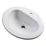 Maxwell Oval Single Hole Self-Rimming Bathroom Sink (White), G0012831CH