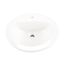Maxwell Oval Single Hole Self-Rimming Bathroom Sink (White), G0012831CH