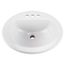 Maxwell Oval 4" Centers Self-Rimming Bathroom Sink (White), G0012834CH