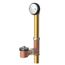 Classics Lift & Turn Fit-all 20 Gauge Drain for Standard Tub w/ "Clean Out Here" Faceplate (Chrome), G0041855