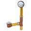 Classics Lift & Turn 20 Gauge Drain for Standard Tub w/ Female Tee & "Clean Out Here" Faceplate (Chrome), G0041858
