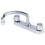 Classics 2 Handle Cover Plate Mounted Kitchen Faucet w/ Metal Handles and Tubular Swing Spout (Chrome), G0042426