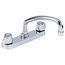 Classics 2 Handle Cover Plate Mounted Kitchen Faucet w/ Metal Handles and Tubular Swing Spout (Chrome), G0042426
