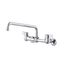 Classics 2 Handle Wall Mount Kitchen Faucet w/ Metal Handles and 12" Swing Spout (Chrome), G0042630