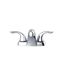 Viper 2 Handle Centerset Bathroom Sink Faucet w/ Metal Touch-Down Drain (Chrome), G0043011