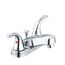 Maxwell SE 2 Handle Centerset Bathroom Sink Faucet w/ Metal Pop-Up Drain (Chrome), G0043165W