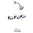 Classics 3 Handle 11 Inch Centers Tub & Shower Fitting (Chrome), G004713083