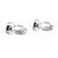 Classics Straight Pattern Trim & Compression Valves w/ 3/4" Sweat Connections, Metal Handles, Hot & Cold Stems (Chrome), G004777183