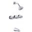 Classics 3 Handle Sliding Sleeve Escutcheon Tub & Shower Fitting w/ IPS/Sweat Connections & Threaded Spout (Chrome), G004803083