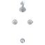 Classics 2 Handle Sliding Sleeve Escutcheon Tub & Shower Fitting w/ Threaded Diverter Spout (Chrome), G0048720