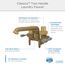 Classics 2 Handle Clamp On Laundry Faucet w/ Metal Lever Handles and IPS/Sweat Connections (Rough Brass), G0049535