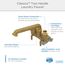 Classics 2 Handle Clamp On Laundry Faucet w/ Metal Lever Handles and Direct Sweat Connections (Rough Brass), G0049536