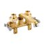 Classics 2 Handle Laundry Faucet w/ Metal Lever Handles, Threaded Legs, IPS/Sweat Connections, and Threaded Spout (Rough Brass), G0049540