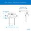 Classics 2 Handle Laundry Faucet w/ Metal Lever Handles, Threaded Legs, IPS/Sweat Connections, and Threaded Spout (Rough Brass), G0049540