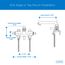 Classics 2 Handle Laundry Faucet w/ Metal Lever Handles, Threaded Legs, and Direct Sweat Connections (Rough Brass), G0049556