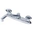 Hardwater 2 Handle Kitchen Faucet Deck Plate Mounted w/ 10" D-Tube Spout (Chrome), G0052000
