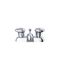 Hardwater 2 Handle Centerset Bathroom Sink Faucet w/ Metal Pop-Up Drain (Chrome), G0053120