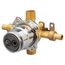 Treysta Tub & Shower Valve - Horizontal Inputs WITHOUT Stops - Crimp Pex (Rough Brass), G00GS504