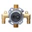 Treysta Tub & Shower Valve - Vertical Inputs WITHOUT Stops - Cold Expansion Pex (Rough Brass), G00GS527