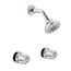 Classics 2 Metal Fluted Handle Sliding Sleeve Threaded Escutcheon Shower Only Fitting w/ IPS/Sweat Connections (Chrome), G0748220