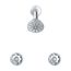 Classics 2 Metal Fluted Handle Sliding Sleeve Threaded Escutcheon Shower Only Fitting w/ IPS/Sweat Connections (Chrome), G0748220