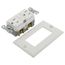 Self-Test GFCI Duplex Receptacle w/ Wallplate, 15A, Slim, 5-15R, Back & Side Wire - 125V (White)