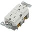 Self-Test GFCI Duplex Receptacle, 15A, Slim, 5-15R, Back & Side Wire - 125V (White)