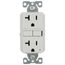 Self-Test GFCI Duplex Receptacle, 20A, Slim, 5-15R, Back & Side Wire - 125V (White)
