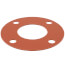 3" Full Face Red Rubber Gasket