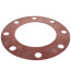 6" Full Face Red Rubber Gasket