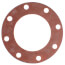 6" Full Face Red Rubber Gasket