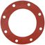 8" Full Face Red Rubber Gasket