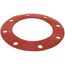 8" Full Face Red Rubber Gasket