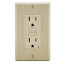 Self-test SmartlockPro Slim GFCI Receptacle, 15A, NEMA 5-15R - Ivory (125V)