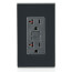 SmartlockPro Heavy-Duty Self-Test GFCI Duplex Receptacle w/ Wall Plate, 20A, NEMA 5-20R - Black (125V)
