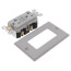 SmartlockPro Heavy-Duty Self-Test GFCI Duplex Receptacle w/ Wall Plate, 20A, NEMA 5-20R - Gray (125V)