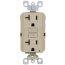 Self-test SmartlockPro Slim GFCI Duplex Receptacle , 20A - Ivory (125V)