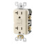 Self-test SmartlockPro Slim GFCI Duplex Receptacle , 20A - Light Almond (125V)