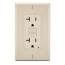 Self-test SmartlockPro Slim GFCI Duplex Receptacle , 20A - Light Almond (125V)