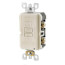 Self-test SmartlockPro Slim GFCI Receptacle with Blank Face, 20A - Light Almond (125V)