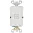 Self-test SmartlockPro Slim GFCI Receptacle with Blank Face, 20A - White (125V)