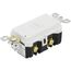 Self-test SmartlockPro Slim GFCI Receptacle with Blank Face, 20A - White (125V)